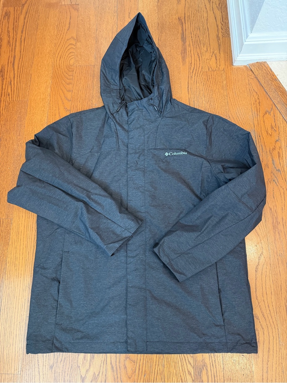 Columbia Men's Norwalk Mountain Hooded Raincoat - Charcoal